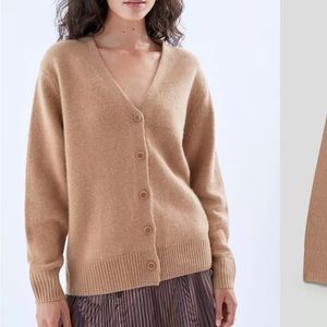 Aritzia cashmere parco turquoise cardigan. NWOT